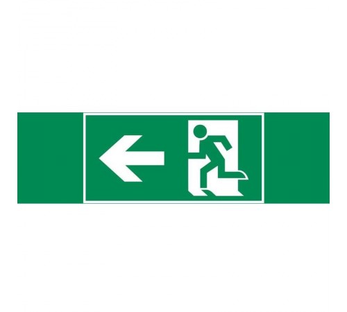 Пиктограмма (Наклейка) "ФИГУРА / СТРЕЛКА ВЛЕВО" 310х90мм для авар-эвакуац св-ка Basic IP65  V5-EM02-60.002.019  VARTON