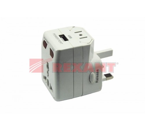 Адаптер сетевой "Путешественник" с USB  11-1051  REXANT