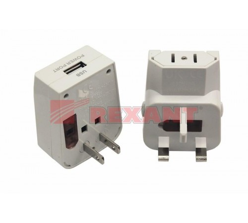 Адаптер сетевой "Путешественник" с USB  11-1051  REXANT