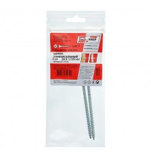 Саморез ШУц 6,0х130 пот. гол. (2 шт) - пакет ( 0,033 кг)  102463  Tech-KREP