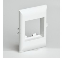 Рамка для встраиваемого оборудования 45х50х15 мм для РКК-100х60 и 100х40 (белый)  СПР-1-М  Рувинил