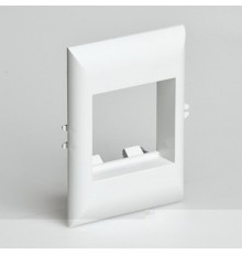 Рамка для встраиваемого оборудования 45х50х15 мм для РКК-100х60 и 100х40 (белый)  СПР-1-М  Рувинил