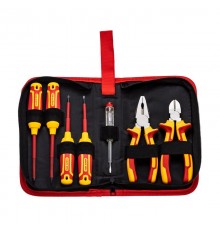 Набор диэлектрического инструмента RI-01, 7 предметов, до 1000 В, тканевый пенал  12-4691-3  Rexant