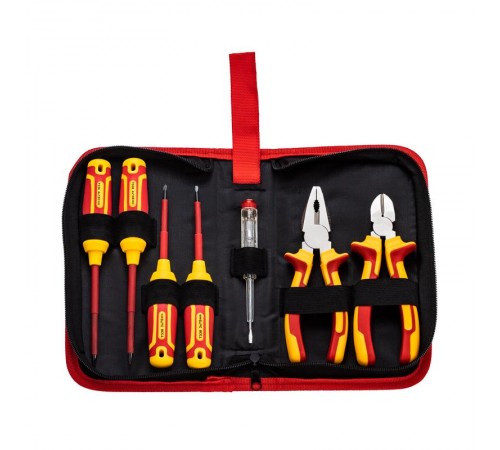 Набор диэлектрического инструмента RI-01, 7 предметов, до 1000 В, тканевый пенал  12-4691-3  Rexant