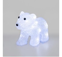 Акриловая светодиодная фигура "Медвежонок" 24х11х18 см, 4,5 В, 3 батарейки AA (не входят в комплект), 16 светодиодов,  513-312  NEON-NIGHT