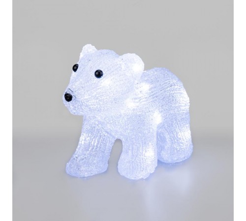 Акриловая светодиодная фигура "Медвежонок" 24х11х18 см, 4,5 В, 3 батарейки AA (не входят в комплект), 16 светодиодов,  513-312  NEON-NIGHT