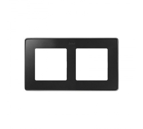 Simon 82 Рамка декоративная, 2 поста, Select, S82 Detail, графит-алюминий  8201620-240  Simon