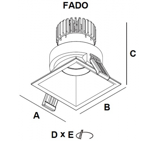 Светильник светодиодный FADO 13 WH D45 4000K (with driver)  1722000040  Световые Технологии
