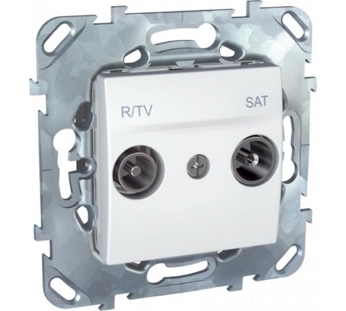 Unica Белый Розетка TV-SAT оконечная  MGU5.455.18ZD  Schneider Electric