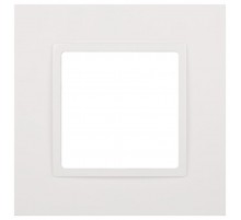 Рамка для розеток и выключателей Elegance 14-5011-01 Classic, на 1 пост, белый  Б0060571  ЭРА