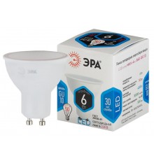 Лампа светодиодная LED 6Вт GU10 220В 4000К smd MR16 отражатель (рефлектор)  Б0020544  ЭРА