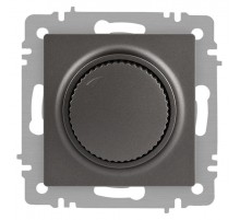 Светорегулятор Intro Accent 6-401-07 поворотный, 600Вт 230В, IP20, СУ, графит  Б0063682  Intro