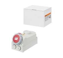 Розетка настенная, с выключателем и блокировкой IP67 32А 3Р+РЕ+N 380В  SQ0611-0068  TDM