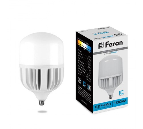 Лампа светодиодная промышленная LB-65 E27-E40 100W 6400K  25827  Feron