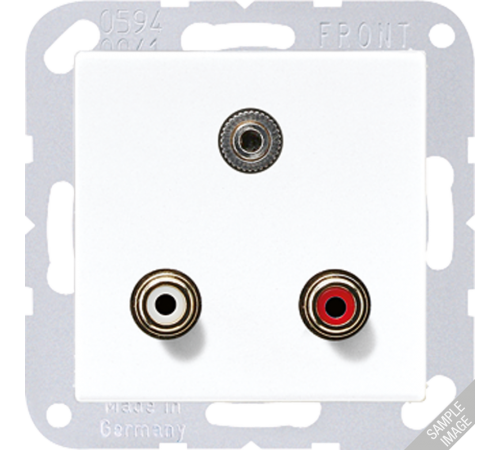 2x Cinch Audio (RCA) / Stereo разъем (TRS 3.5 mm) MAA1011ANM Jung