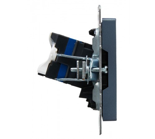 BRITE Розетка компьютерная RJ45 кат.6 РК11-БрМ маренго  BR-K10-2-K35  IEK