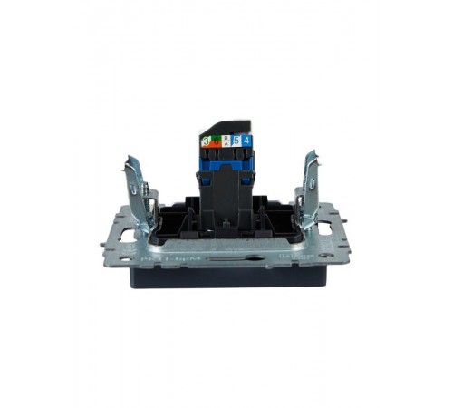 BRITE Розетка компьютерная RJ45 кат.6 РК11-БрМ маренго  BR-K10-2-K35  IEK