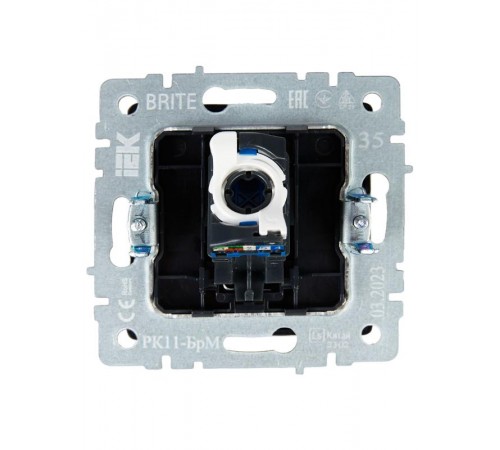 BRITE Розетка компьютерная RJ45 кат.6 РК11-БрМ маренго  BR-K10-2-K35  IEK