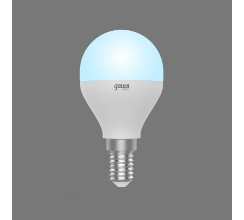 Лампа светодиодная Basic Шар 7,5W 690lm 4100K E14 LED 1/10/100  1053128  Gauss