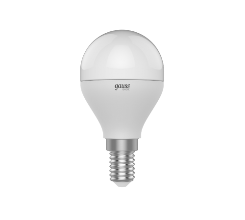 Лампа светодиодная Basic Шар 7,5W 690lm 4100K E14 LED 1/10/100  1053128  Gauss