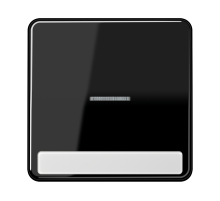 Клавиша с окошком для выключателя с подсветкой и полем для надписи; черная  CD590NAKO5SW  Jung