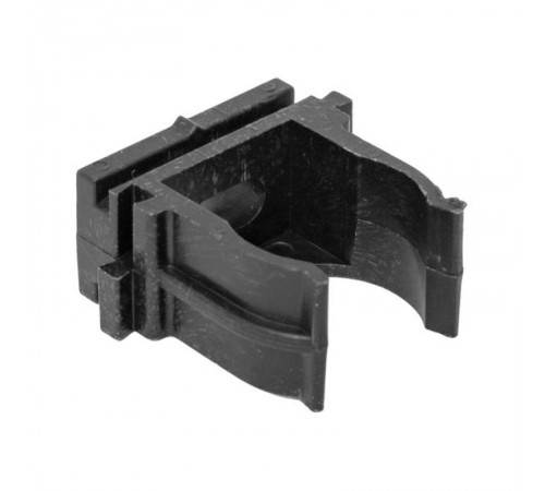Крепеж-клипса для ручного монтажа d20 мм (100 шт) черная -Plast derj-z-20s-black  EKF