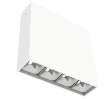 Светодиодный светильник DL-Box Reflect Multi 1x4 накладной 14 Вт 4000 К 150х40х150 мм RAL9003 белый муар DALI  V1-R0-00253-20D36-2001440  VARTON