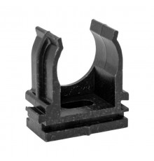 Крепеж-клипса для ручного монтажа d20 мм (100 шт) черная -Plast derj-z-20s-black  EKF