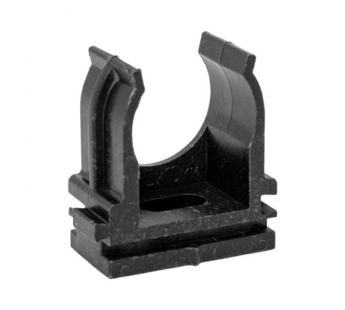 Крепеж-клипса для ручного монтажа d20 мм (100 шт) черная -Plast derj-z-20s-black  EKF