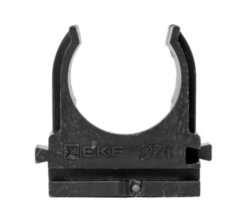 Крепеж-клипса для ручного монтажа d20 мм (100 шт) черная -Plast derj-z-20s-black  EKF