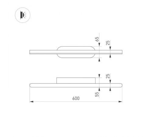 Светильник SP-TENERO-S600x45-13W Warm3000 (WH, 120 deg, 230V) (Arlight, IP54 Металл, 3 года)  035718  Arlight