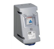Розетка с УЗО 232RPR6, 32А, 2Р+Е, IP44, 6ч  2CMA168283R1000  ABB