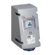 Розетка с УЗО 232RPR6, 32А, 2Р+Е, IP44, 6ч  2CMA168283R1000  ABB