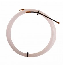 Протяжка кабельная (мини УЗК в бухте) 5 м нейлон, d=3 мм, латунный наконечник, заглушка  47-1005-1  REXANT