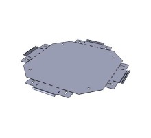 Ответвитель крестообразный 50x150 мм (плоский)  x5015007-FL  EKF