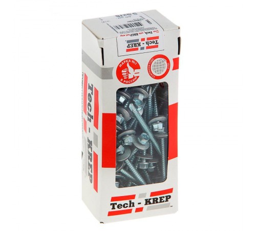 Саморез КР ZP св. 5,5х76 (60 шт) - коробка с окном ( 0,762 кг)  124631  Tech-KREP