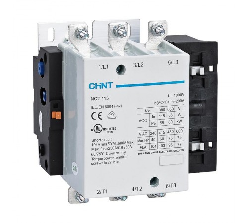 Контактор NC2-115 115A 230В/АС3 50Гц (R).  671433  CHINT