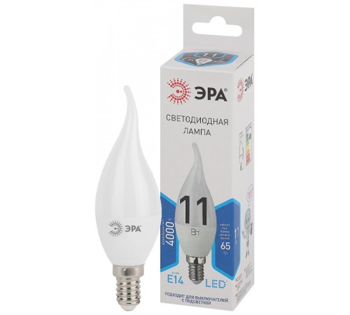 Лампа светодиодная LED 11Вт Е14 4000К smd BXS-11w-840-E14  Б0032993  ЭРА