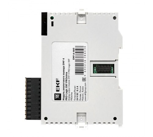 Модуль аналогового вывода EMF 4 PRO-Logic (с поверкой)  EMF-A-4AO-V  EKF