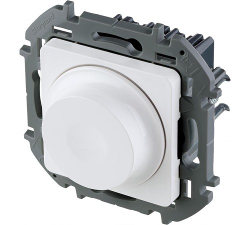 Inspiria Белый Диммер (светорегулятор) поворотный 300Вт без нейтрали С/У без рамки  673790  Legrand