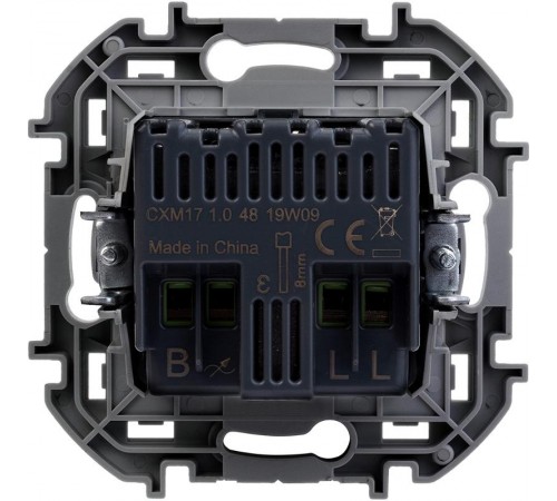 Inspiria Белый Диммер (светорегулятор) поворотный 300Вт без нейтрали С/У без рамки  673790  Legrand