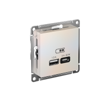 AtlasDesign Жемчуг USB Розетка A + тип-C 45W высокоскоростной заряд QC PD  ATN000429  SE