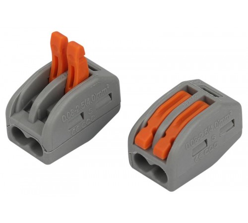 Клемма  NO-225-420 универсальная 222-412 с рычагами 2-проводная 0.08-2.5/4 мм2 (упаковка 4 шт.)  Б0067905  ЭРА