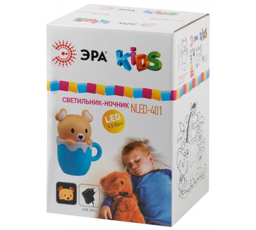 Ночник NLED-401 0,5Вт светодиодный синий  C0044904  ЭРА