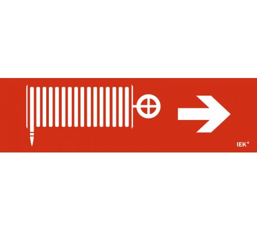 Этикетка самокл. 310х90мм "Пож. кран/стр. направо"   LPC10-1-31-09-PKNAPR  IEK