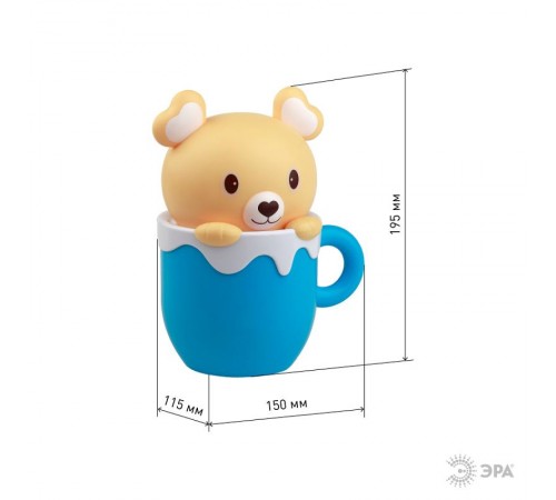 Ночник NLED-401 0,5Вт светодиодный синий  C0044904  ЭРА