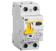 Выключатель автоматический дифференциального тока АВДТ 32 1п+N 25А C 30мА тип A  MAD22-5-025-C-30  IEK