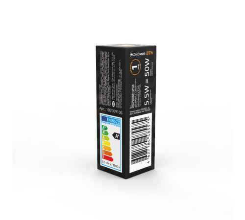 Лампа светодиодная G9 AC185-265V 5,5W 560lm 3000K керамика LED 1/10/200  107009106  Gauss