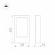Светильник LGD-PATH-FRAME-H650-7W Warm3000 (BK, 110 deg, 230V)  021929(1)  Arlight
