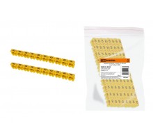 Маркер наборный - символ "B" желтый 4 мм2 (100 шт.)   SQ0534-0044  TDM